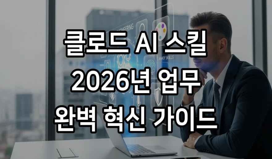 클로드 AI 스킬 5가지와 업무 혁신 전략